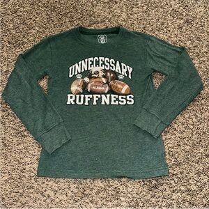 Unnecessary Ruffness Kids Long Sleeve Tee - Green